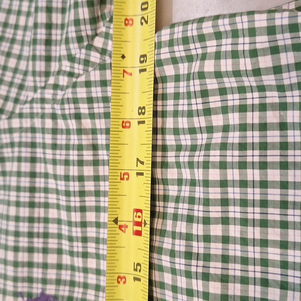 Polo Ralph Lauren Green Plaid Purple Pony Men's Longsleeve Button Down Shirt Sm - Picture 5 of 7